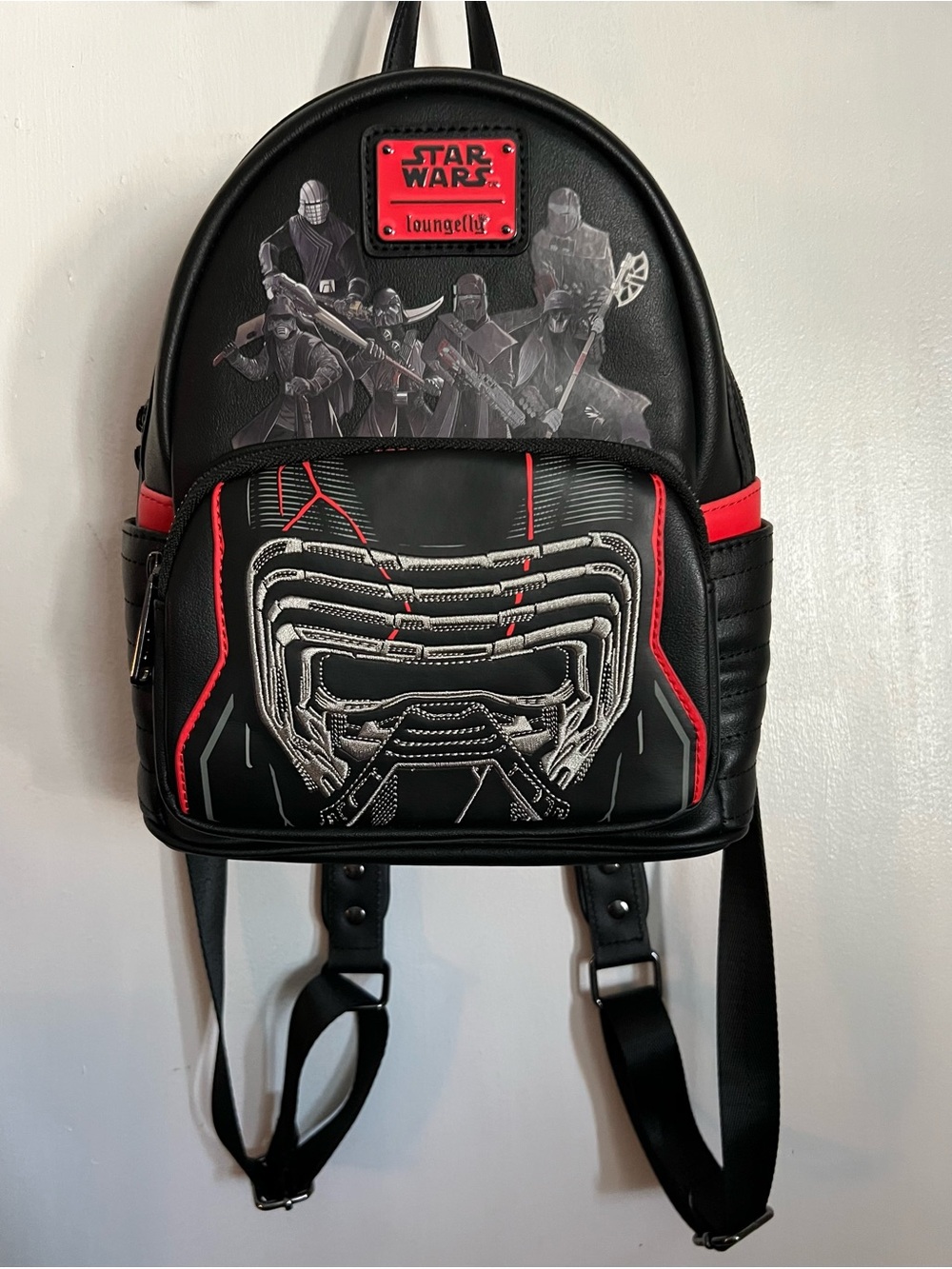 Loungefly Black and Red Star Wars Kylo Ren Mini Backpack